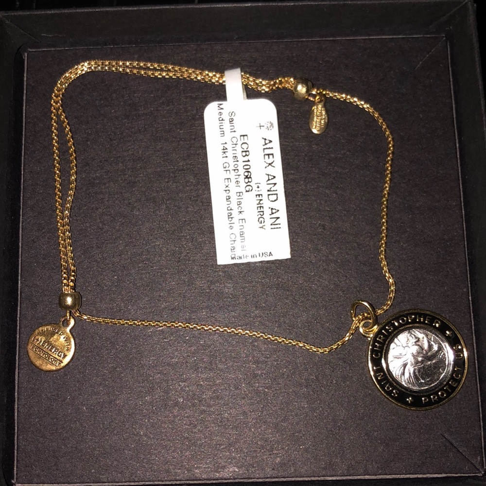 Alex and Ani GF St.Christopher’s adjustable bracelet.